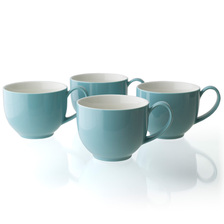 FORLIFE Q系列陶瓷茶杯/咖啡杯-湖水藍