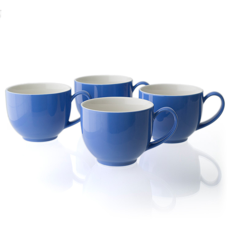 FORLIFE Q系列陶瓷茶杯/咖啡杯-藍