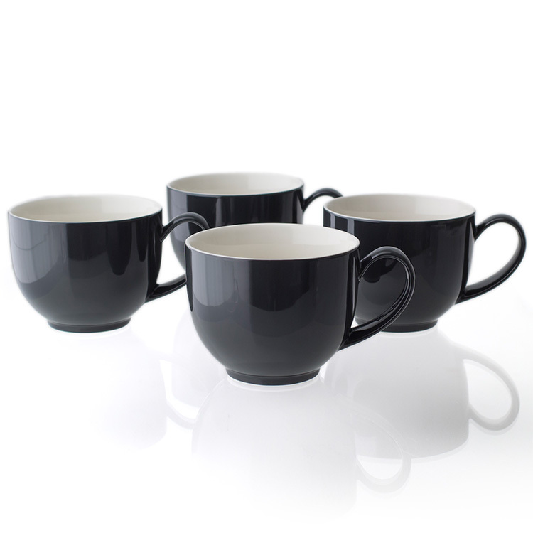 FORLIFE Q系列陶瓷茶杯/咖啡杯-碳黑