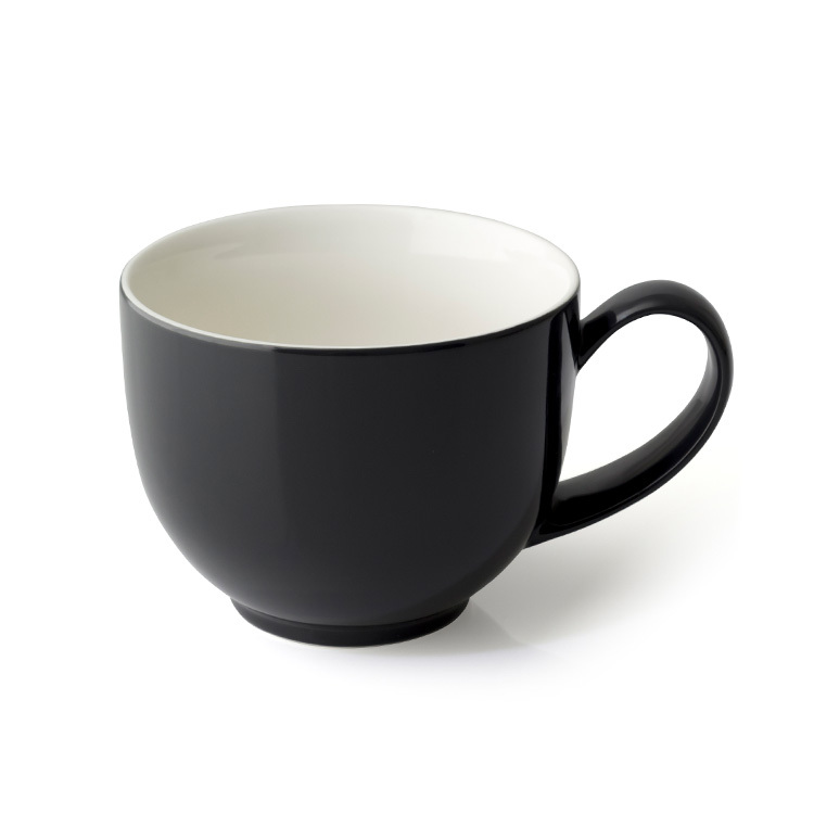 FORLIFE Q系列陶瓷茶杯/咖啡杯-碳黑