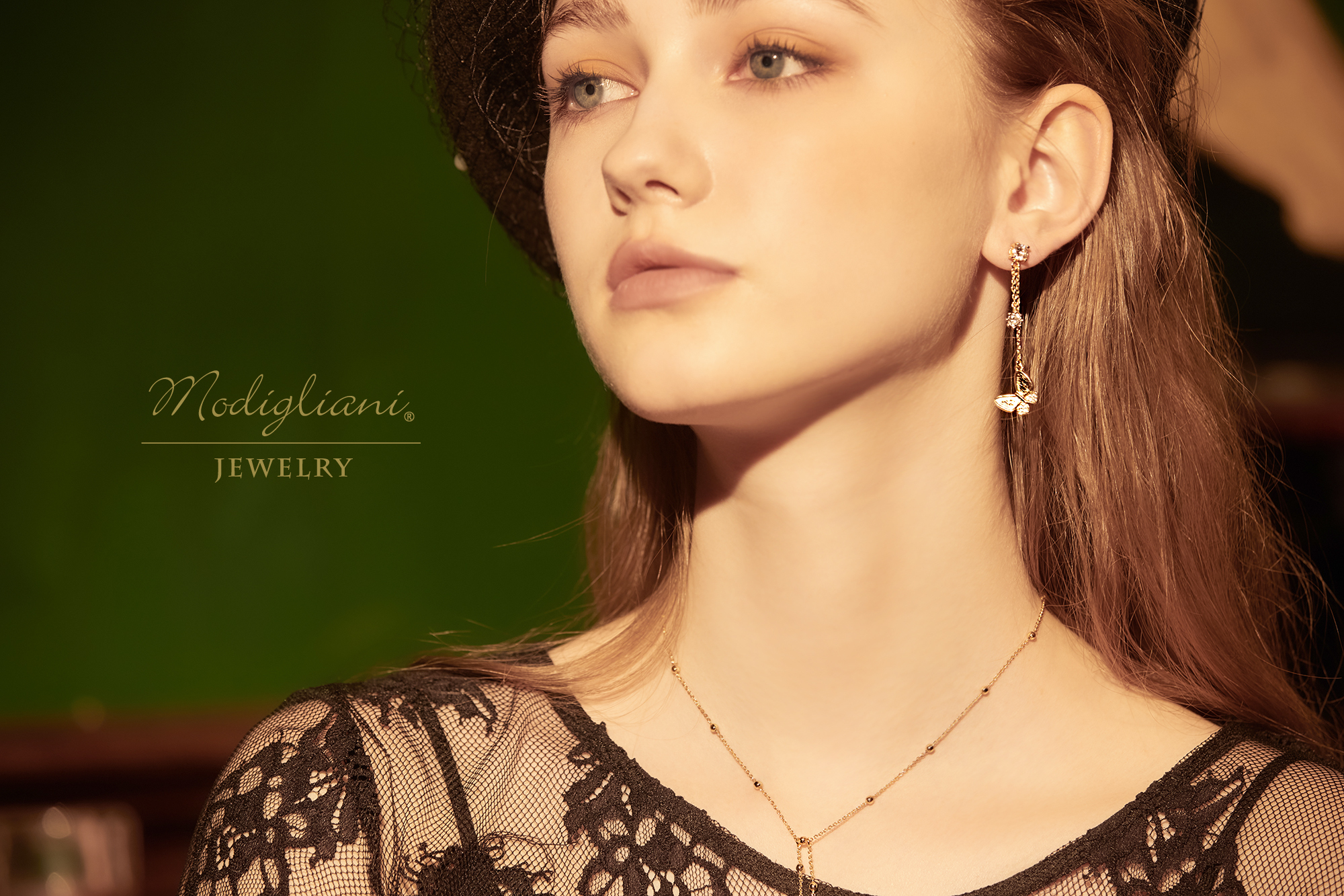 18KGP 舞蝶之戀耳環