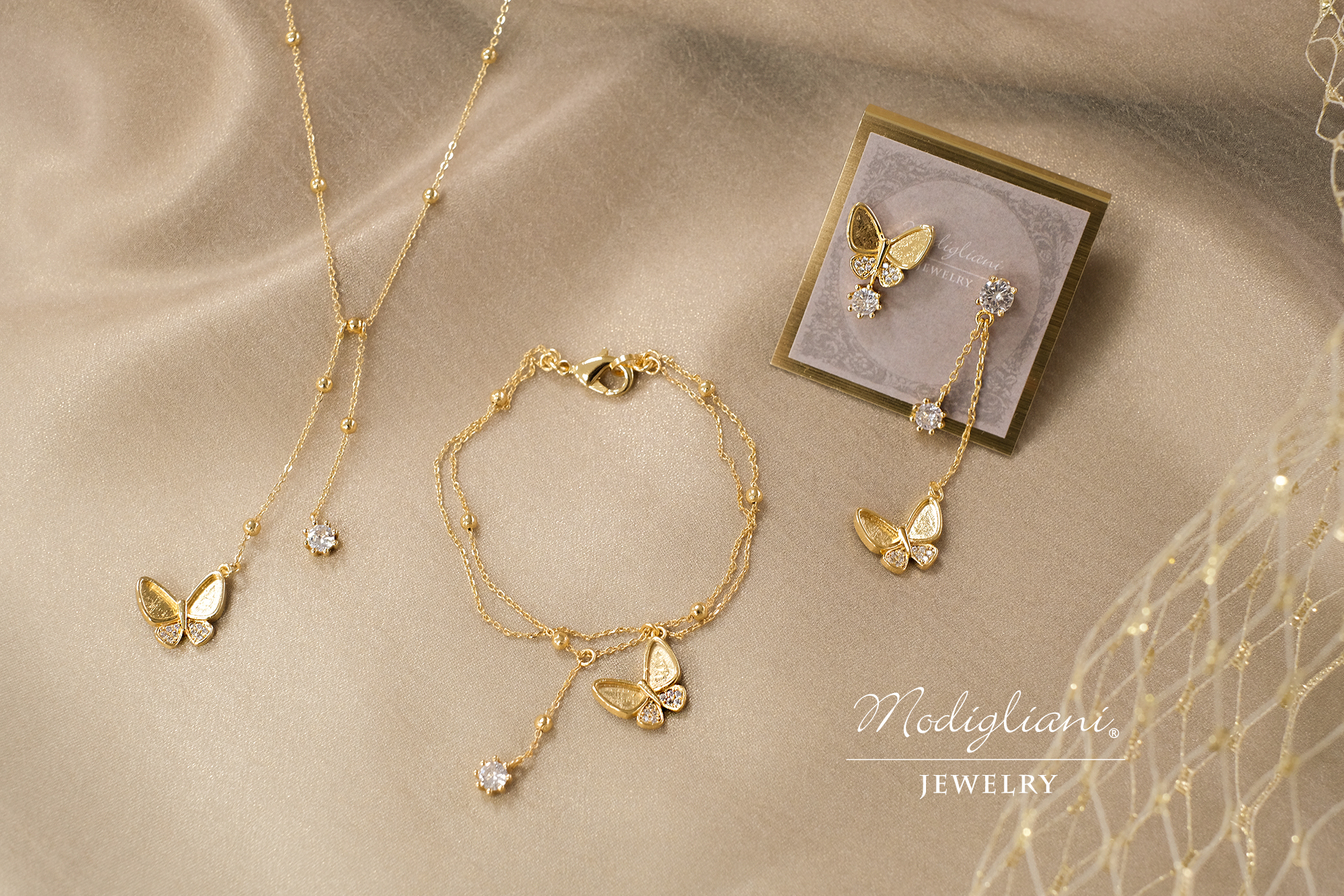 黃銅飾品,黃銅,氣質,蝴蝶,項鍊,精緻,18K金,鋯石,