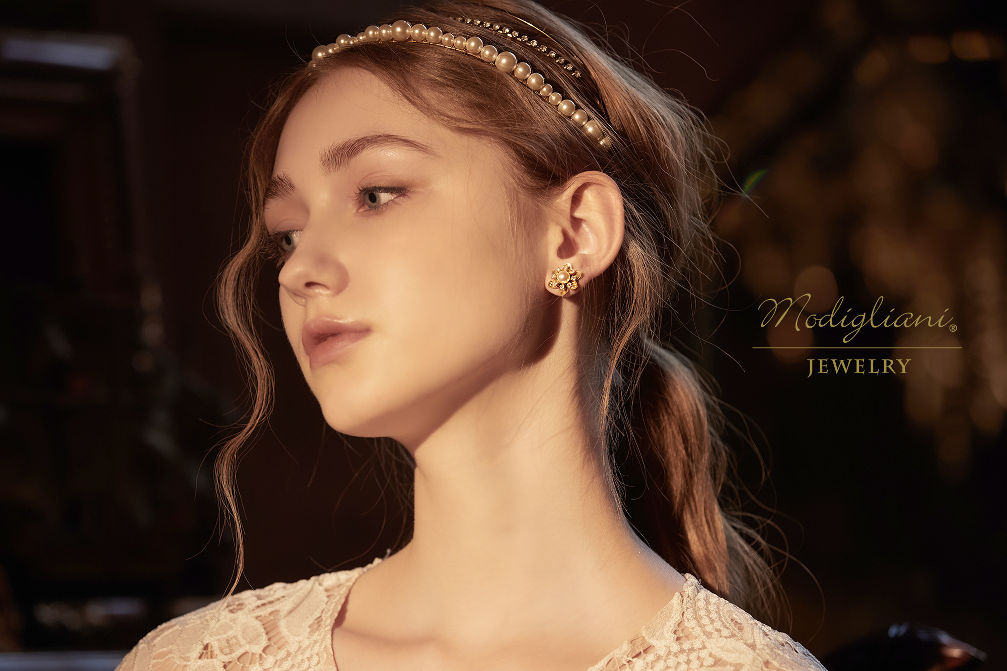 黃銅飾品,耳環,飾品,黃銅,鋯石,花草,氣質,小巧,施華洛世奇水晶珍珠