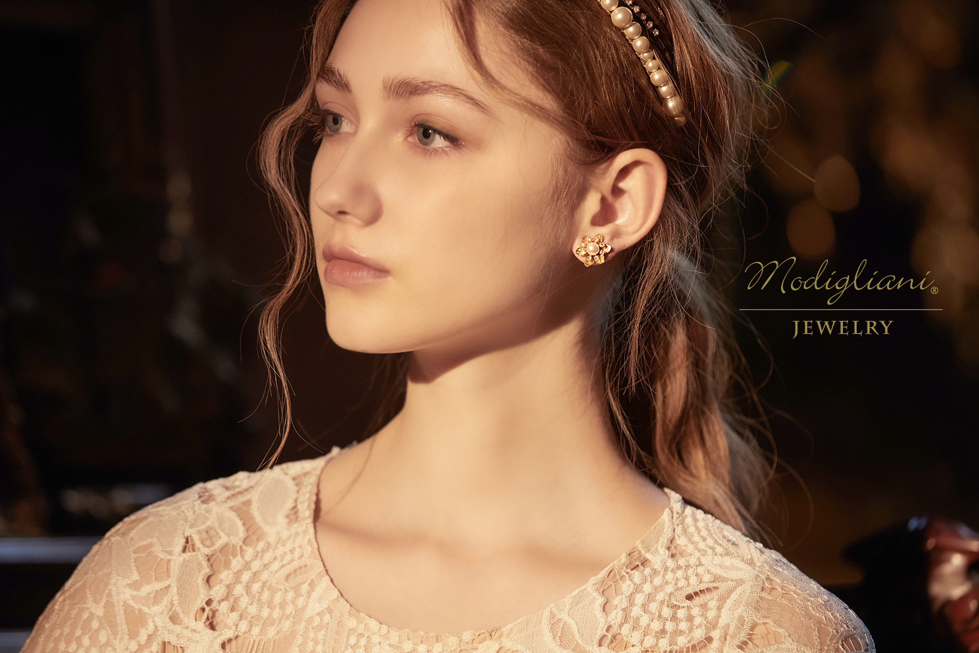 黃銅飾品,耳環,飾品,黃銅,鋯石,花草,氣質,小巧,施華洛世奇水晶珍珠