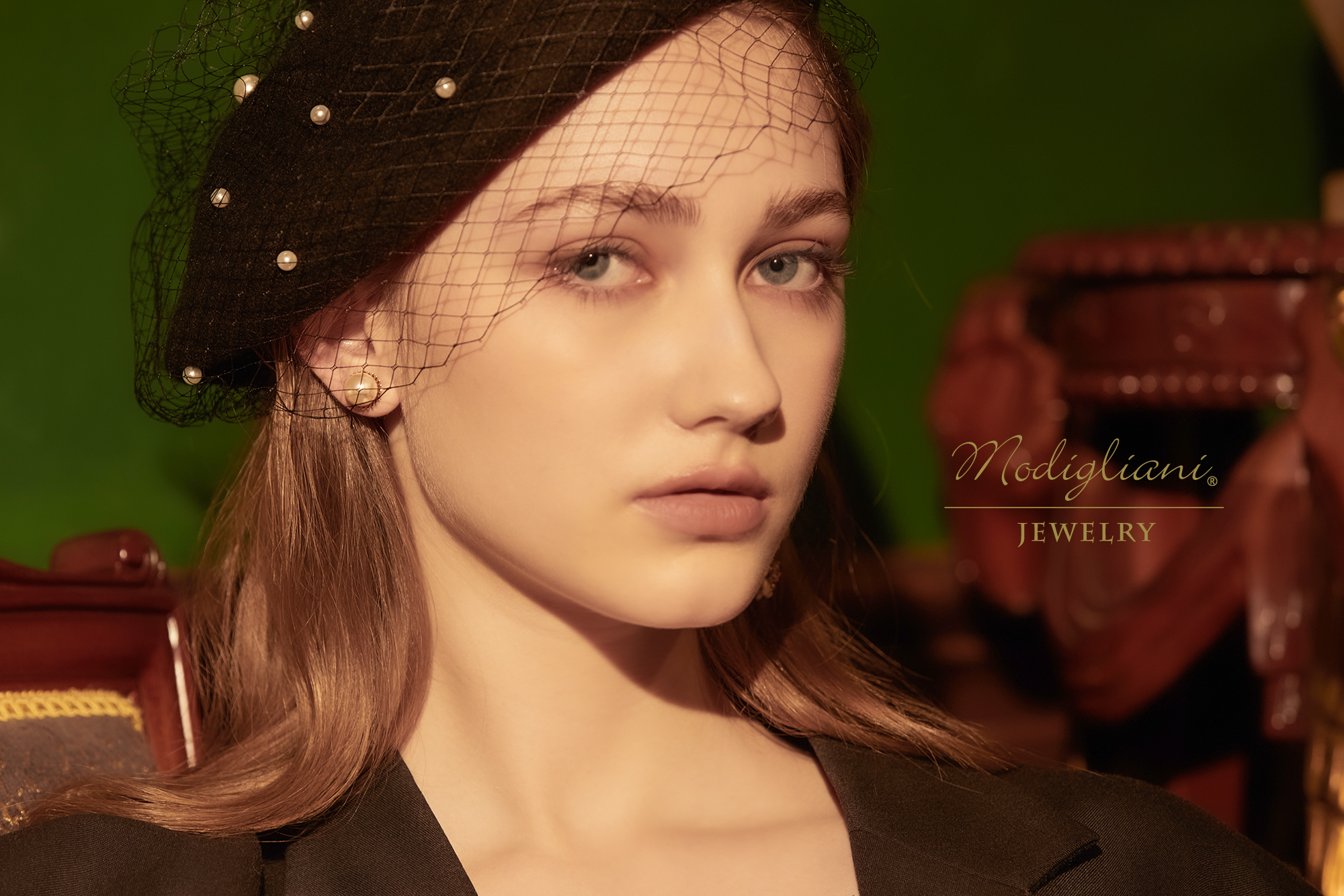 黃銅飾品,耳環,飾品,黃銅,鋯石,花草,個性,施華洛世奇水晶珍珠,兩戴式