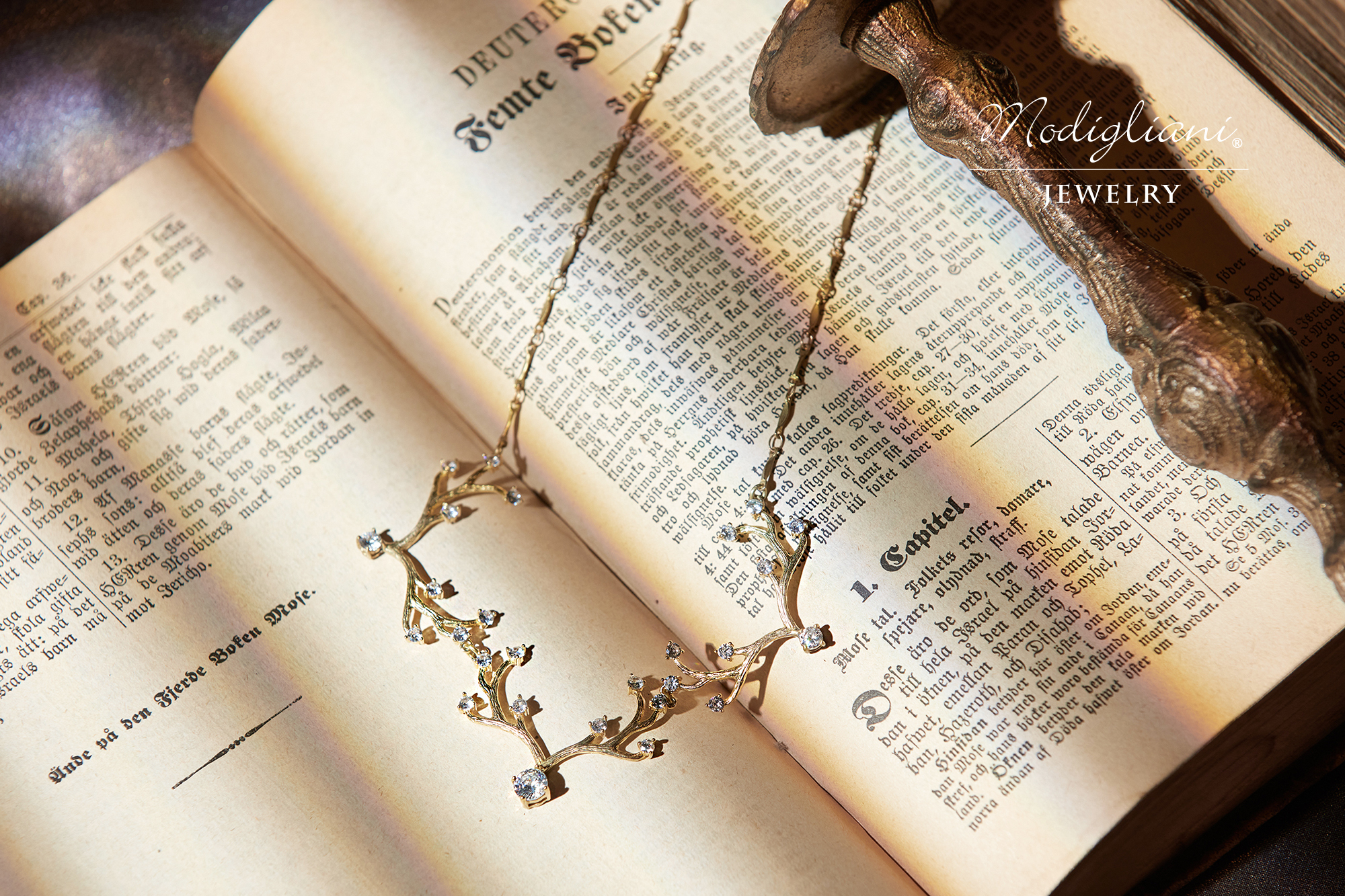 黃銅飾品,黃銅,百搭,項鍊,氣質,鋯石,花草,森林系