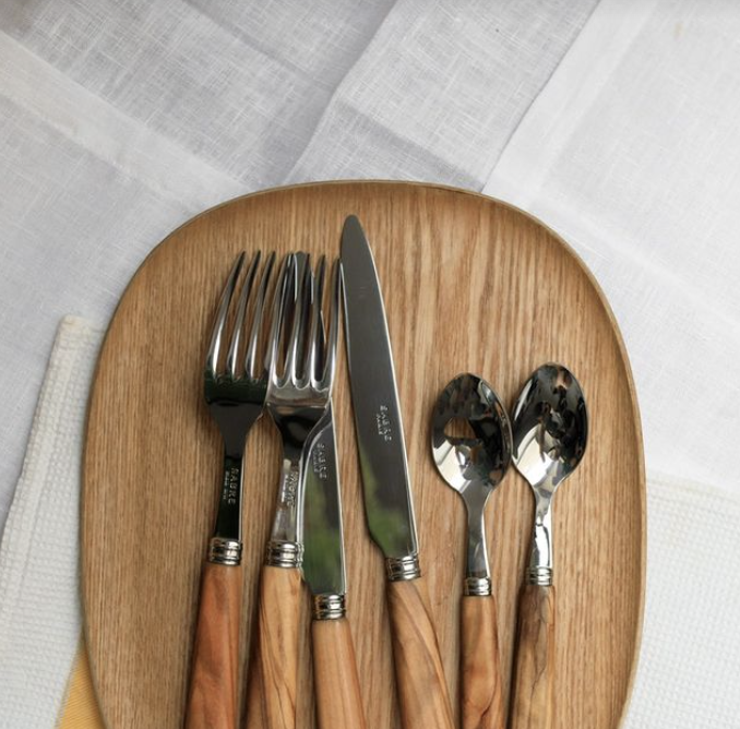 SABRE | Lavandou 法風-橄欖木系列 | 主餐湯匙 | 亮面 | 橄欖木