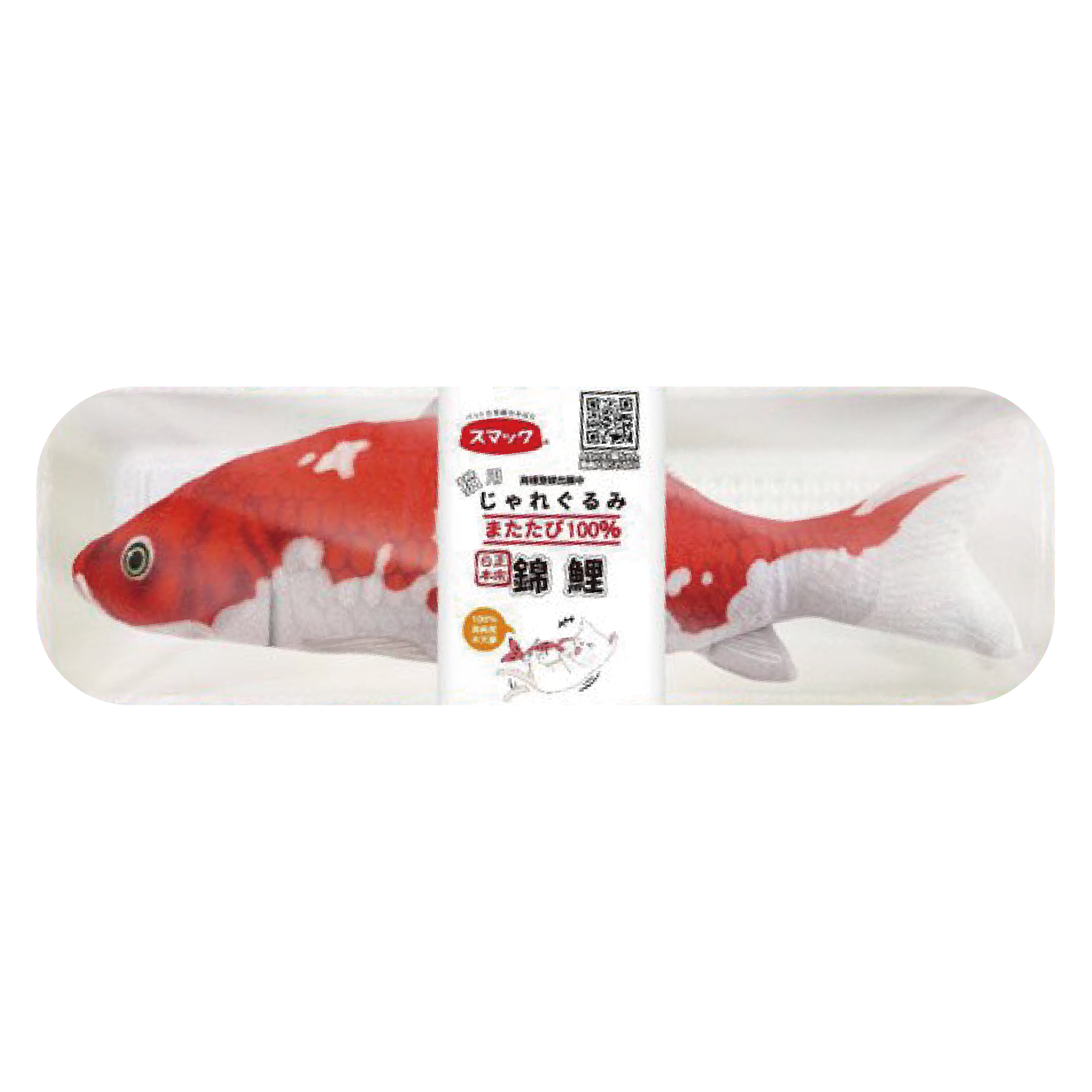 日本「日の味」丨Smack 木天蓼魚型貓玩具(紅白錦鯉) 30cm (JSM-21757)