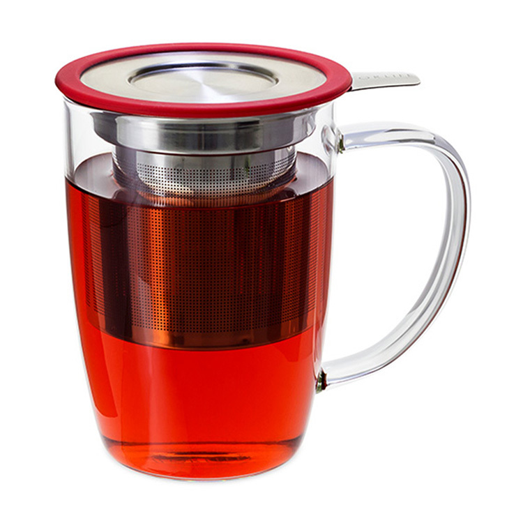 FORLIFE新芽/ 濾網泡茶杯組-紅