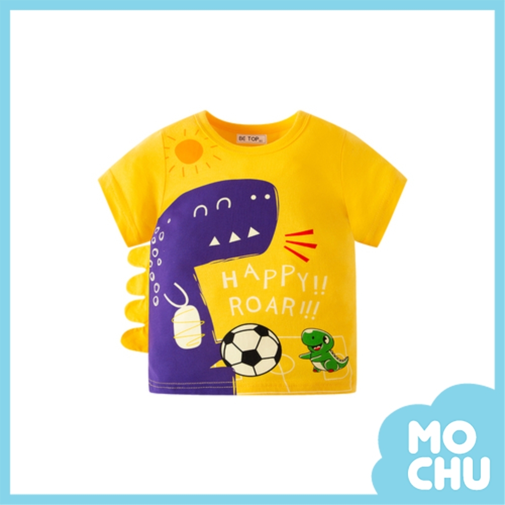 恐龍踢足球短袖上衣(兩色)