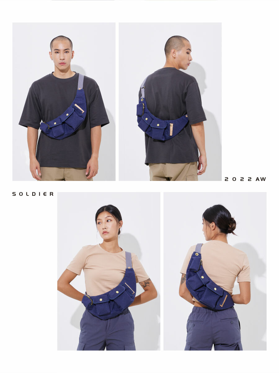 藍色斜背包 男包 女包 包包推薦 輕量包推薦 斜背包 胸包 側背包 多隔層包包 satana SOS0301-238 商品特色介紹 防潑水上蠟尼龍 多隔層收納空間 商品介紹 2