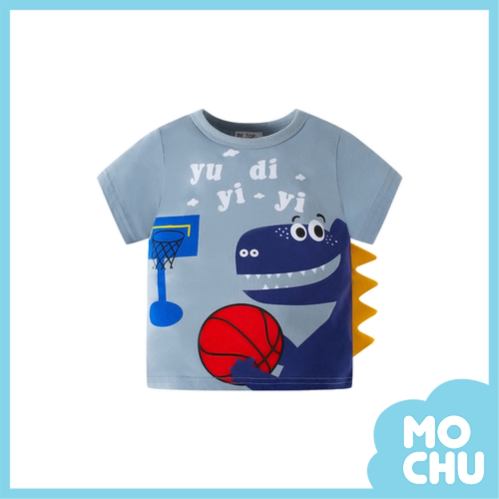 恐龍打籃球短袖上衣(兩色)