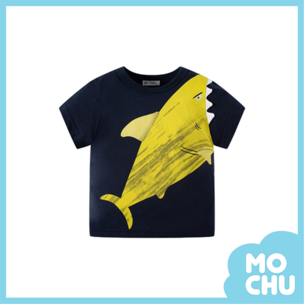 立體鯊魚短袖上衣(兩色)