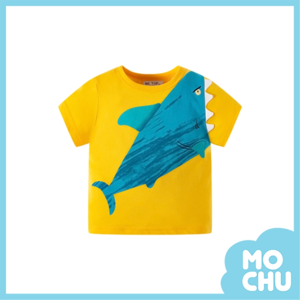 立體鯊魚短袖上衣(兩色)