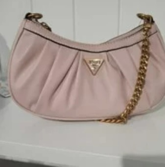 [S] GUESS MARIANA TOP ZIP SHOULDER BAG,PINK, HM2A3O34-LPI (SGU79)