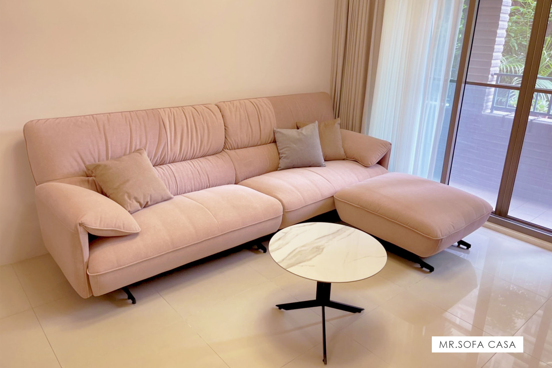 安東尼沙發採用NAPPA小牛皮