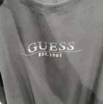 [S] GUESS UNISEX CUBIC GOOSE SHORT SLEEVE T-SHIRT,BLACK, NM2K0356-BLK [FINAL SALE] (SGU85)