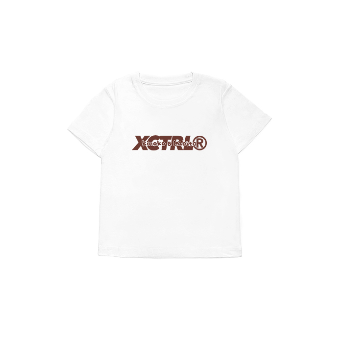 XCTRLx香菇妹虎虎生風童裝短T-白