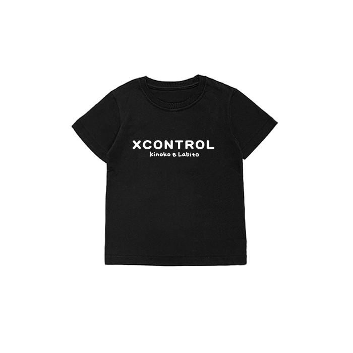 XCTRLx香菇妹日本冰室童裝短T-黑