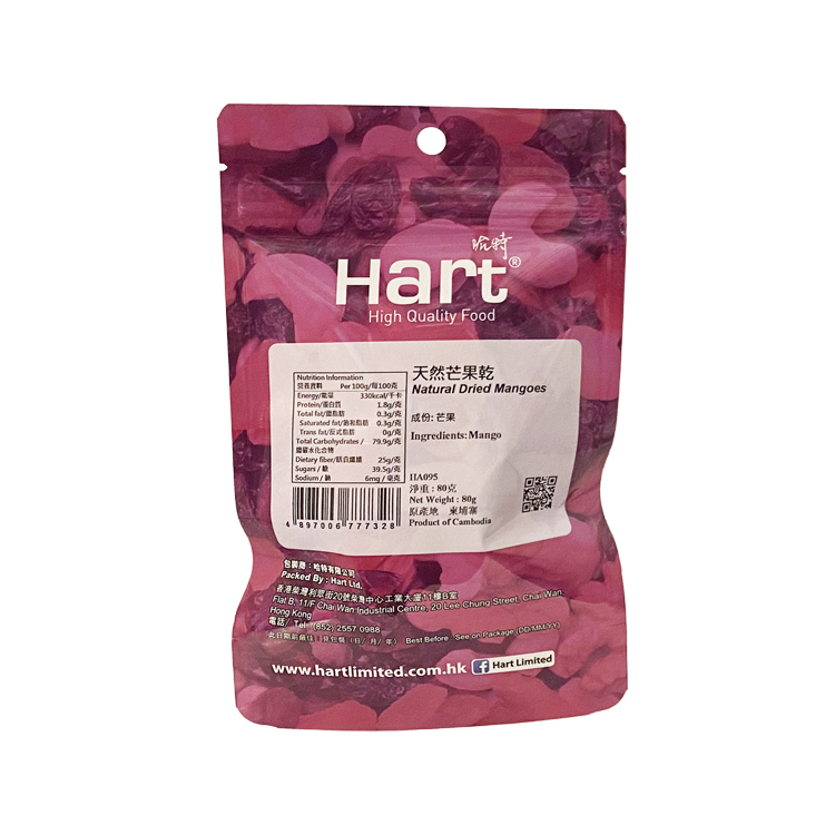 哈特 天然芒果乾 80g [食用日期︰1/12/2026]