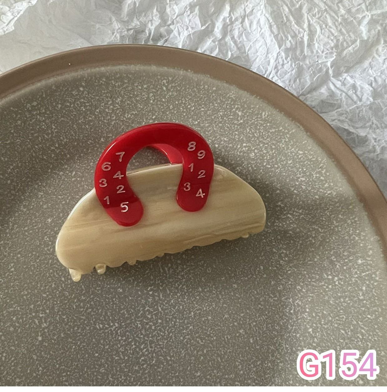 #手提袋 醋酸发夹 简约条纹抓夹