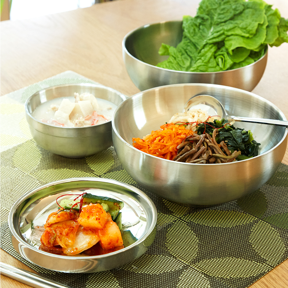 雙層不鏽鋼茶碗/14.7cm