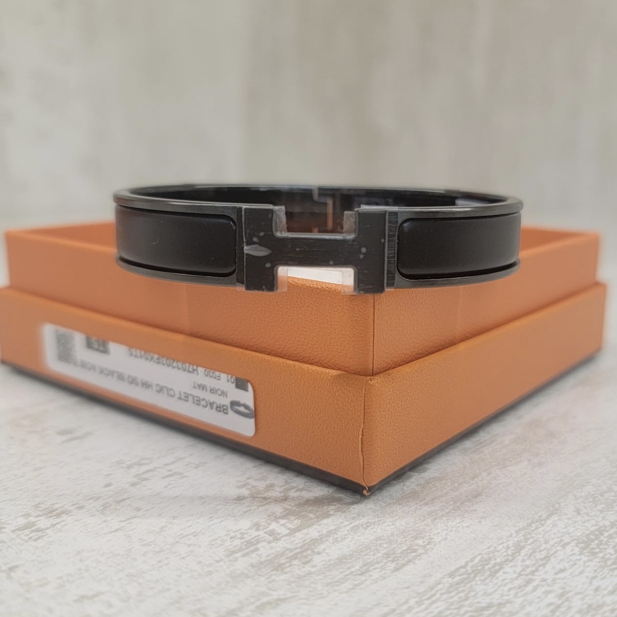 HERMES Clic HH BRACELET so black 手鐲