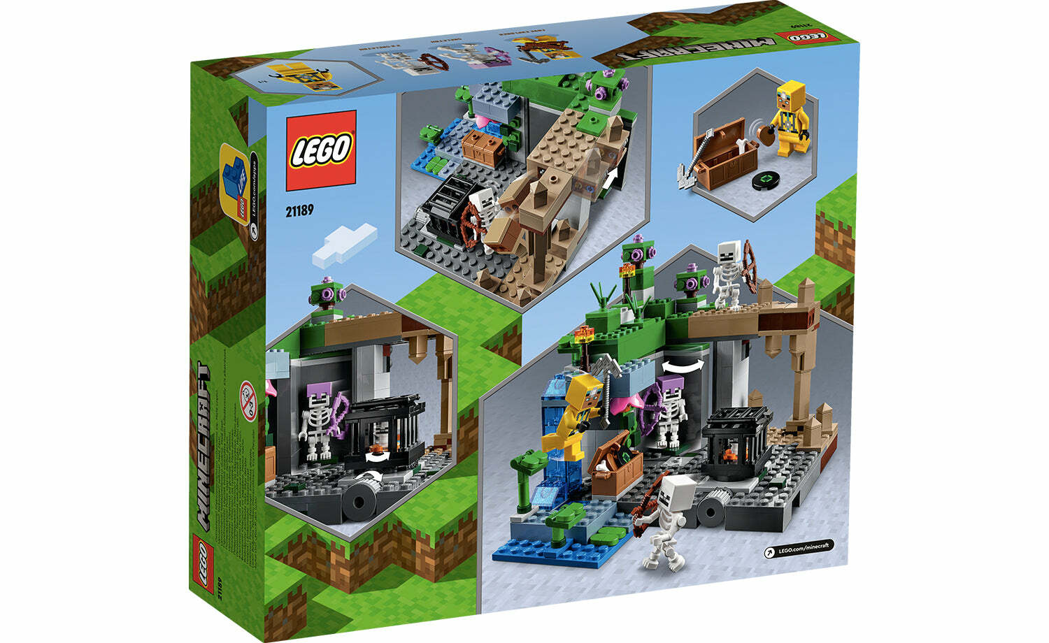 [飛米樂高積木磚賣店] LEGO 21189 Minecraft-骷髏地牢