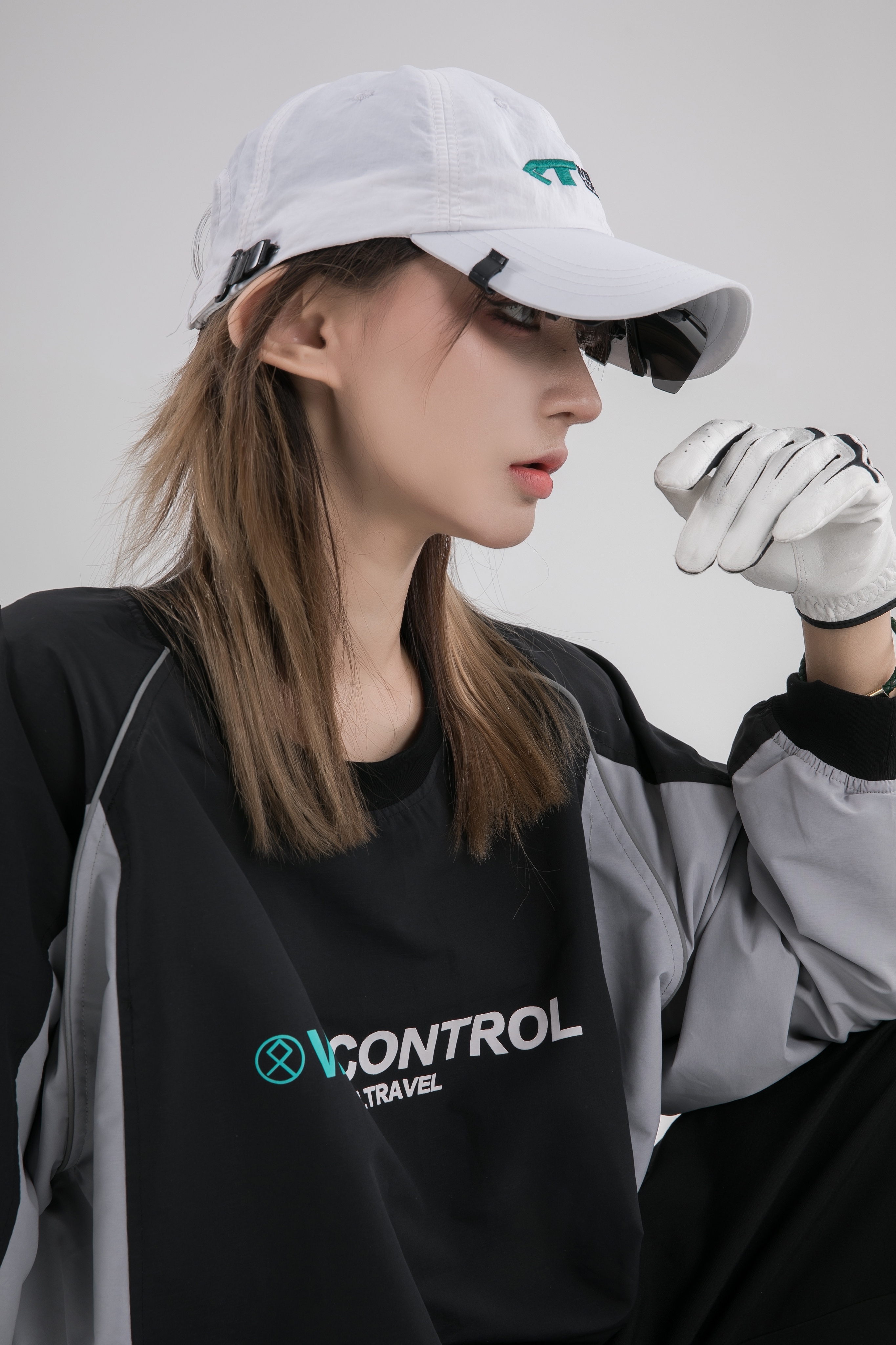 PUPILtravel 22SE 運動速乾透氣YKK黑白眼鏡鴨舌帽