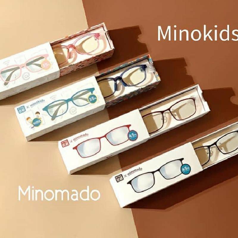 日本製Minokids兒童防藍光眼鏡-粉紅色