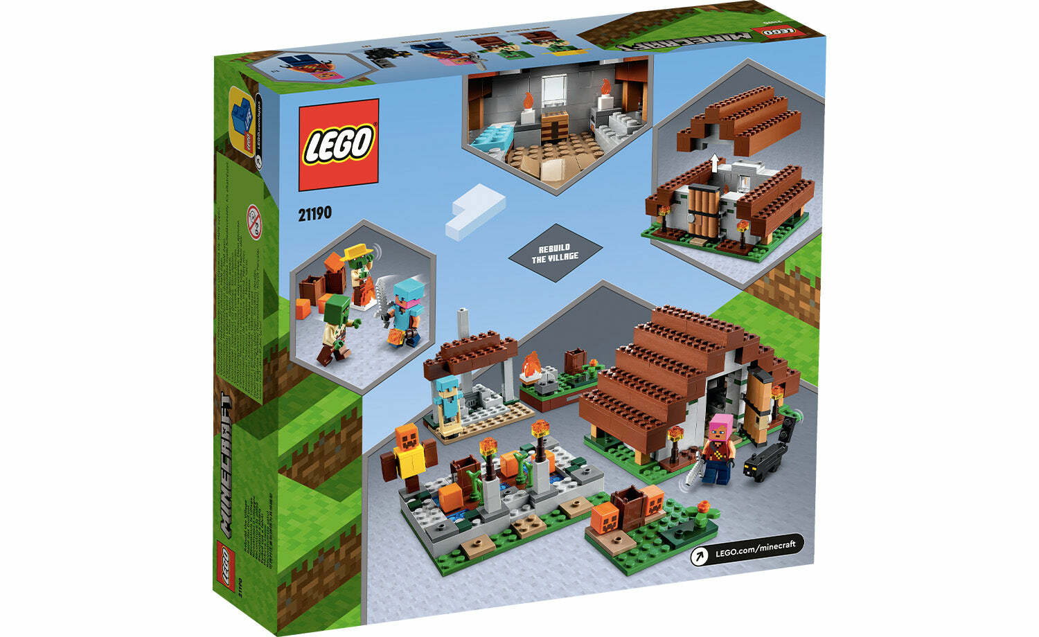 [飛米樂高積木磚賣店] LEGO 21190 Minecraft-廢棄村莊