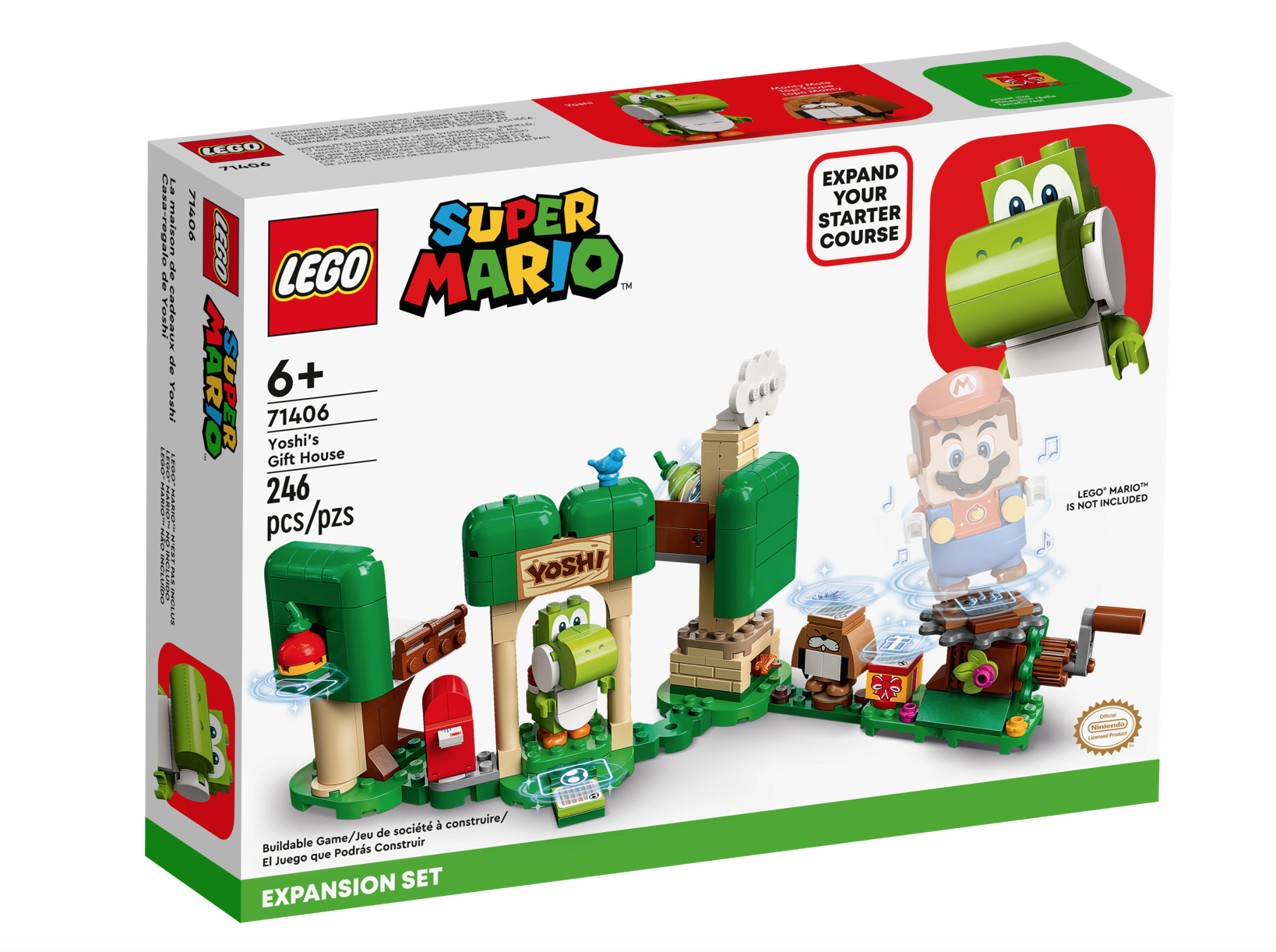 [飛米樂高積木磚賣店] LEGO 71406 Mario-耀西的禮物屋