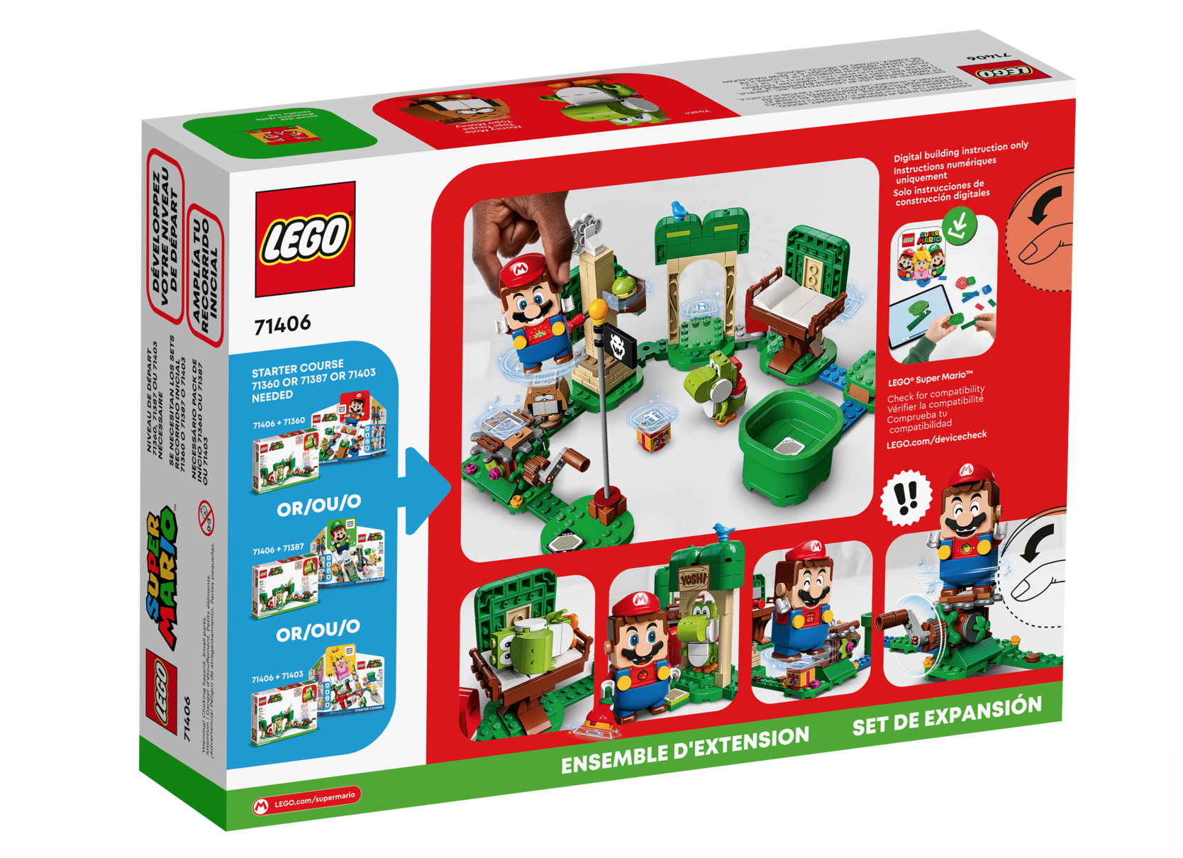 [飛米樂高積木磚賣店] LEGO 71406 Mario-耀西的禮物屋