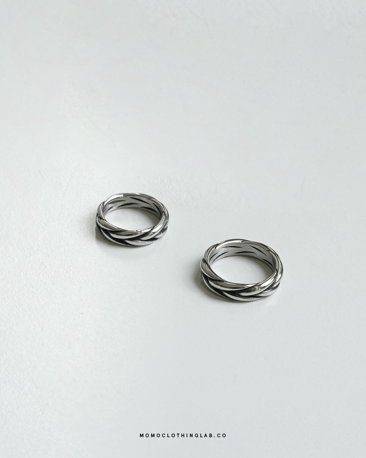 #現貨 (ACCR529) 鋼戒 復古麻花編織戒