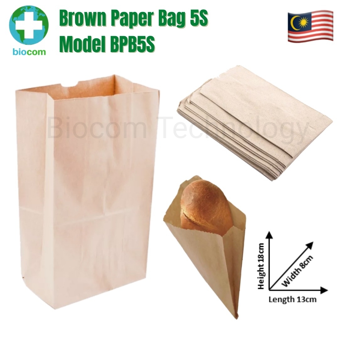 Biodegradable Brown Paper Bag Size 5S