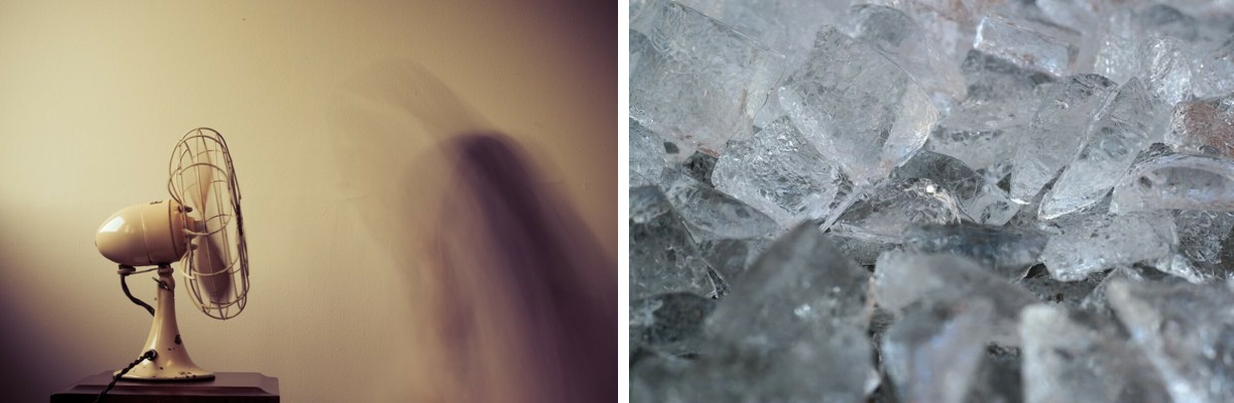 用電風扇加冰塊，能快速把融化的冷空氣送至房間。