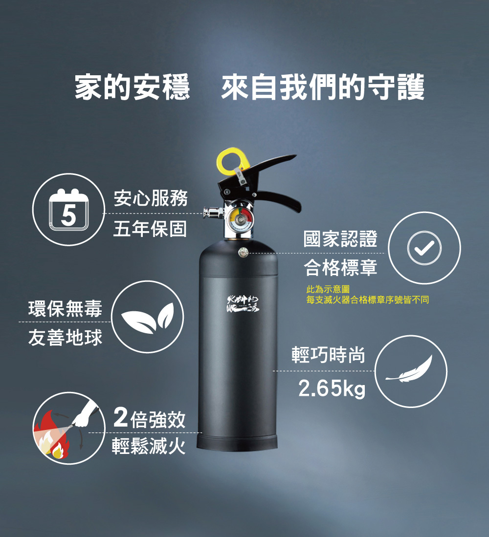 家的安穩來自我們的守護，火神的眼淚滅火器