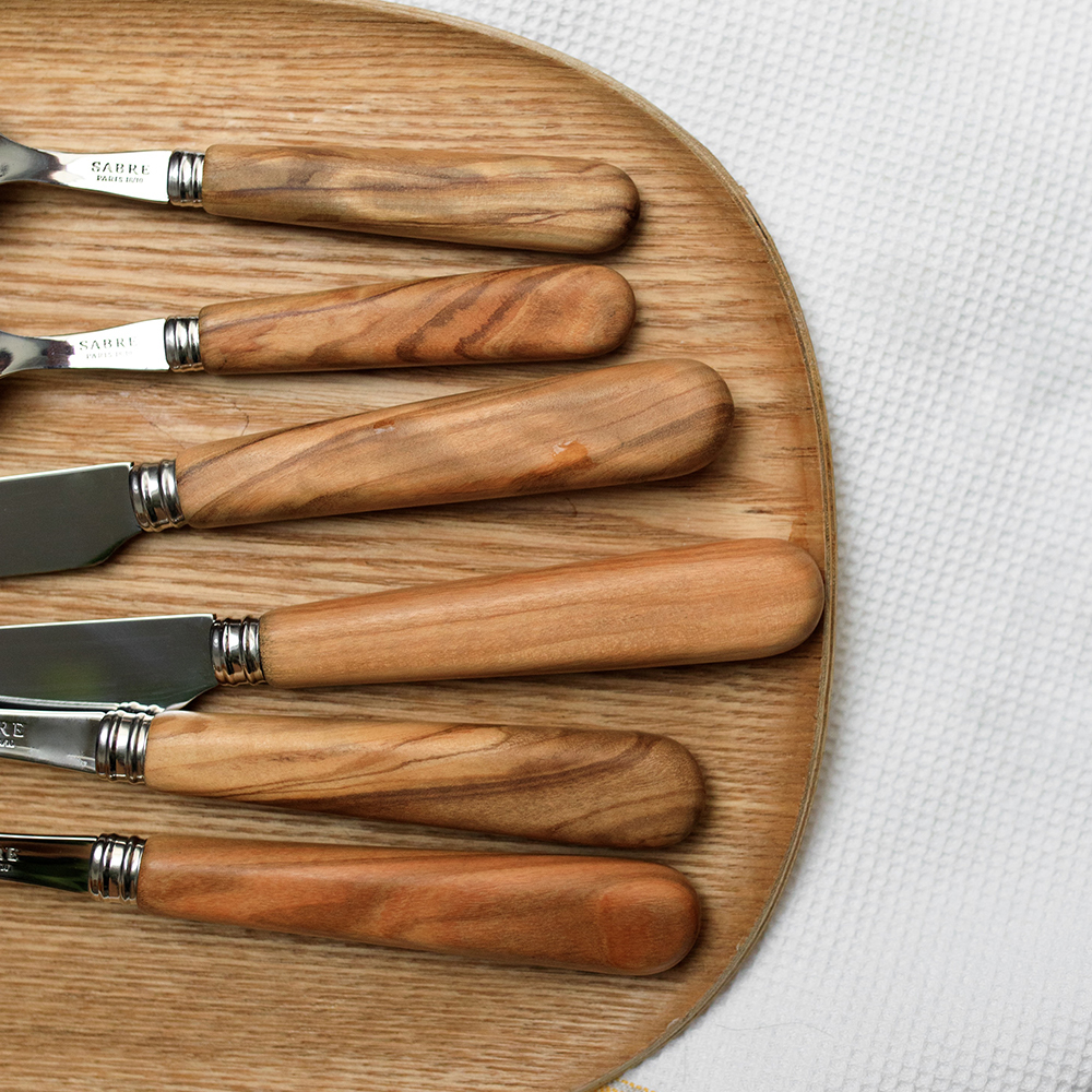 SABRE | Lavandou 法風-橄欖木系列 | 牛排刀 | 亮面 | 橄欖木