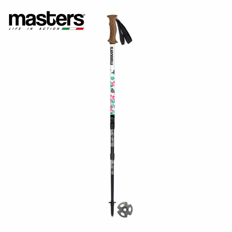 MASTERS 義大利 MA01S4821 Scout 史考特登山杖 蝴蝶系列-繽紛紅 登山/避震/鋁合金/三節 87MS4821