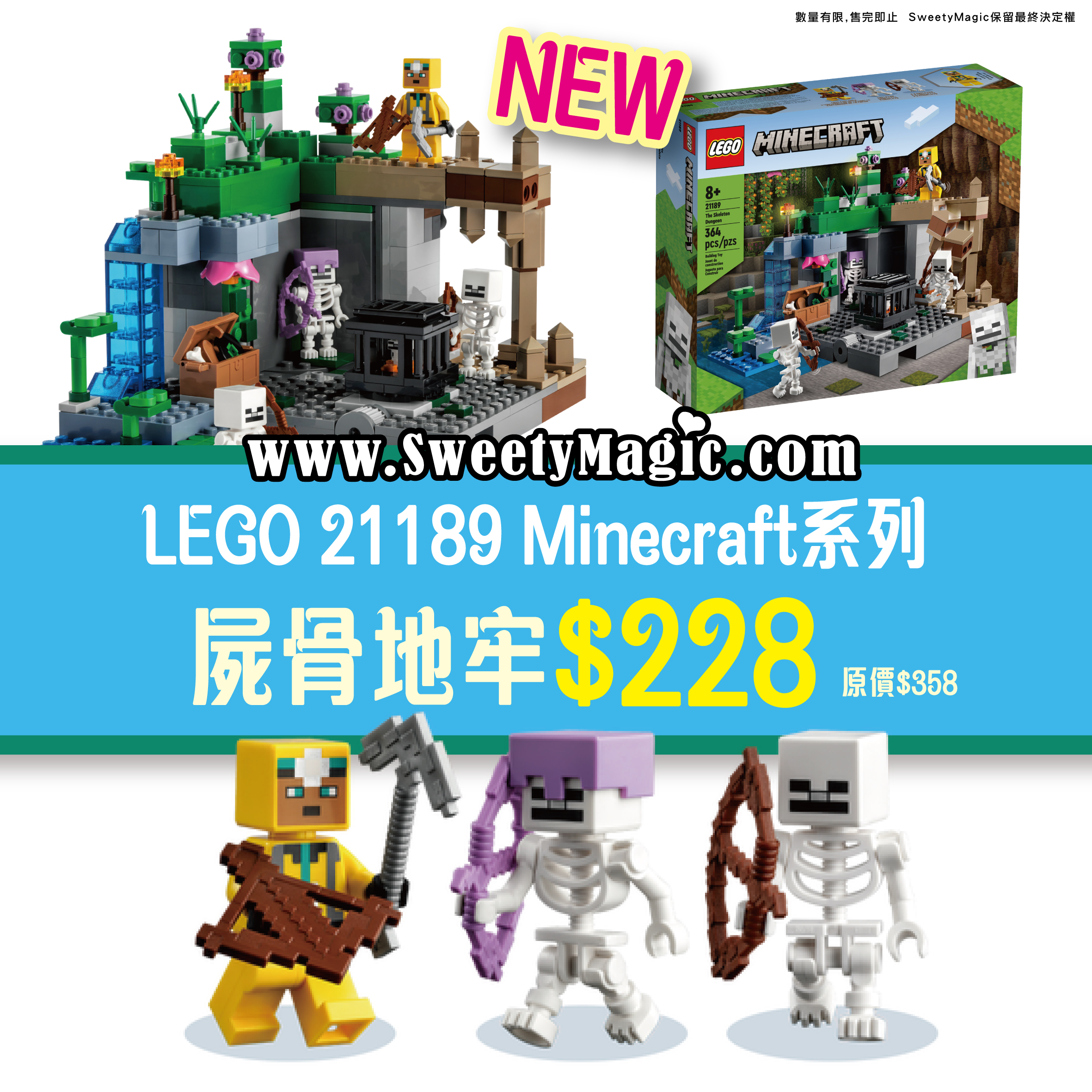 LEGO 21189 The Skeleton Dungeon 屍骨地牢 (Minecraft™)