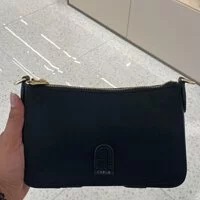 [S] FURLA WB00397-S50000 LEATHER ATENA S CROSSBODY,NERO, 8050597051635 (SF70)