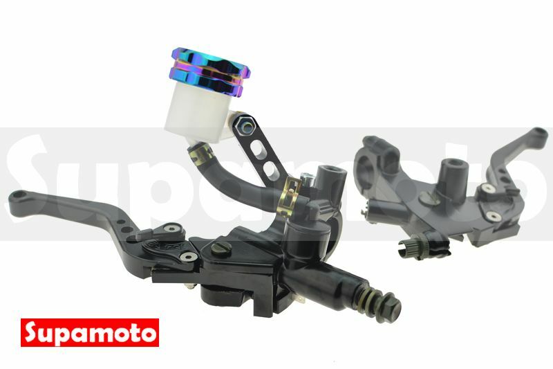 -Supamoto- 離合器 拉桿 彩鈦 燒鈦 碟煞 總泵 總成 檔車 省力 鍛造 野狼 直推 側推 油壺 油杯