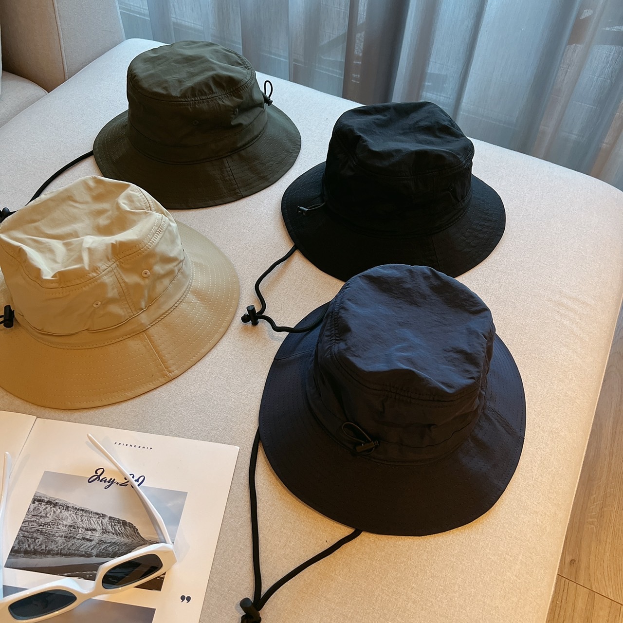 涼感機能漁夫帽/四色