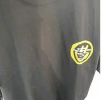 [S] ISTKUNST LOGO & SMILEY SHORT SLEEVE T-SHIRT,BLACK, IK2CMMT500ABK (SMW52)