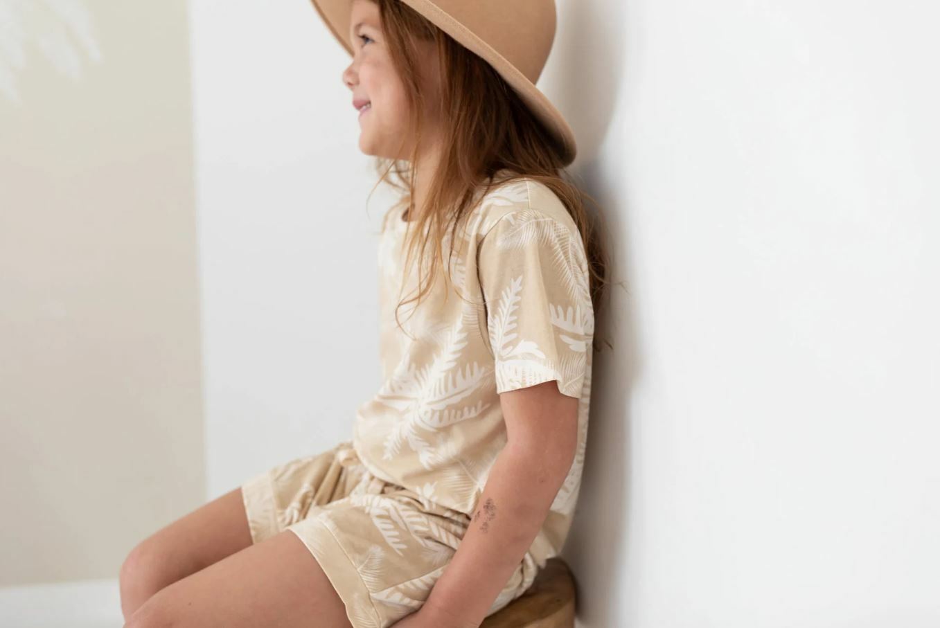 BAM LOVES BOO 竹纖維印花短褲 Milky Palm Shorties 棕梠樹