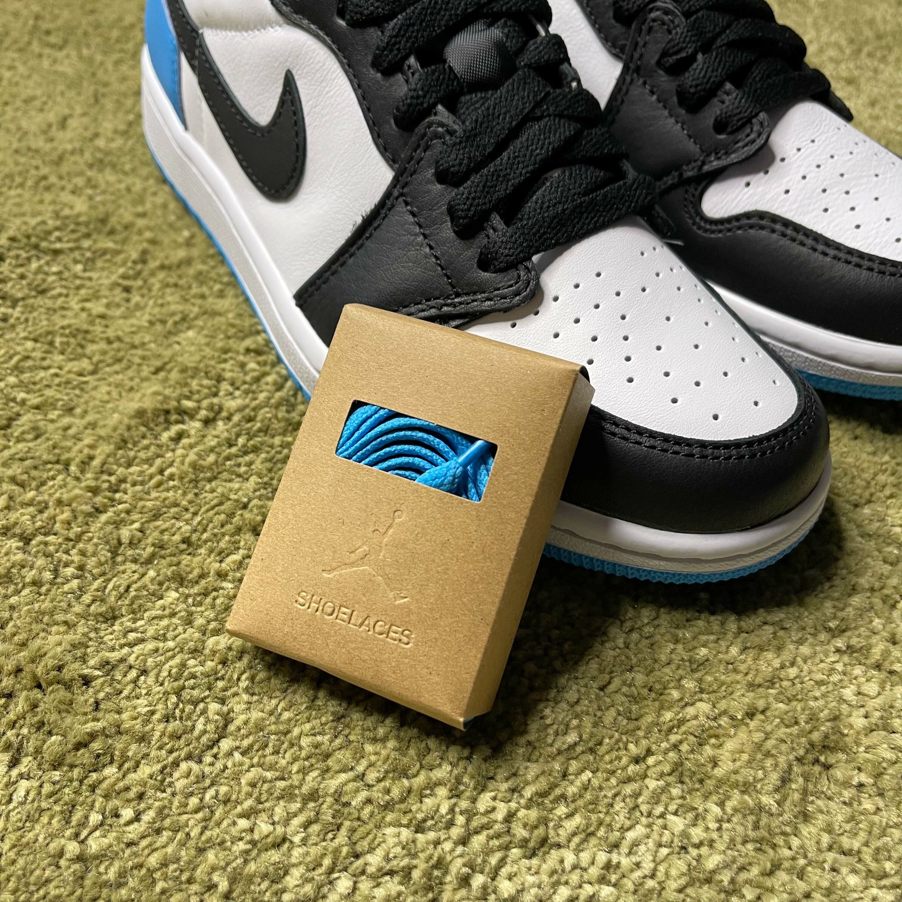 AIR JORDAN 1 RETRO LOW OG 白藍 黑頭 小閃電 AJ1 女鞋 CZ0775-104