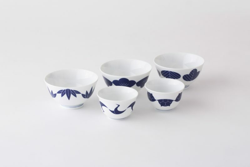 小田陶器 家紋飯碗 (5款)