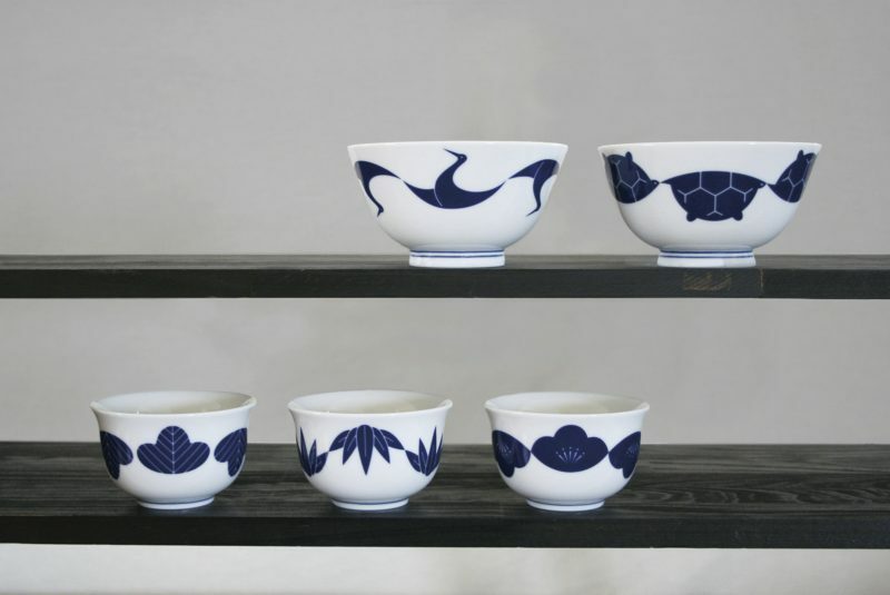 小田陶器 家紋飯碗 (5款)