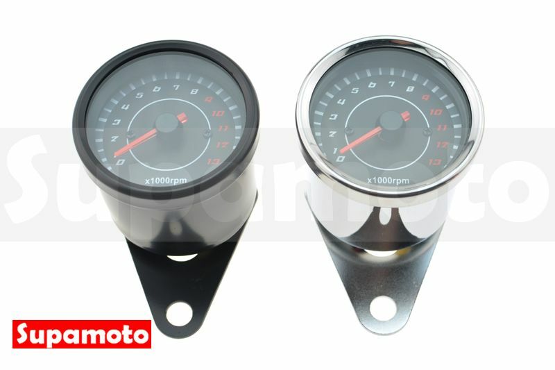 -Supamoto- 轉速表 指針 LED 轉速 通用 改裝 機械 電子 防水 小錶 小表 滑胎 咖啡 復古 單表