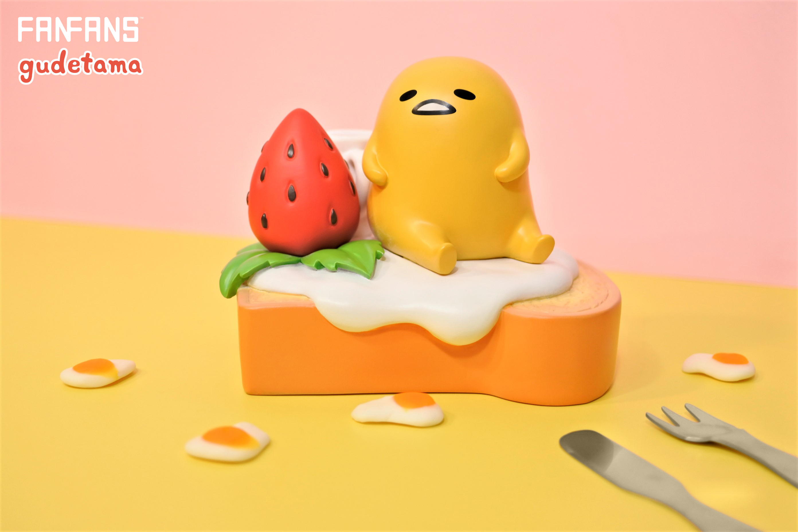 蛋黃哥-gudetama公仔－草莓生吐司款（全台限量300組）
